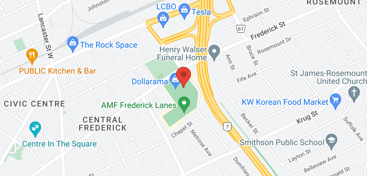 map of 3 -  385 Fredrick Street
